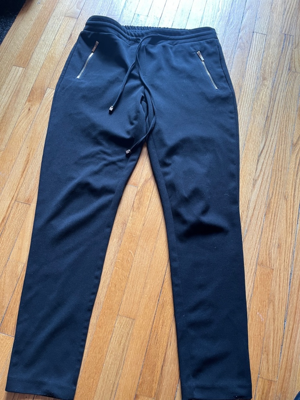 Women's Black Slim Zip-Pocket Jogger-style Trouser